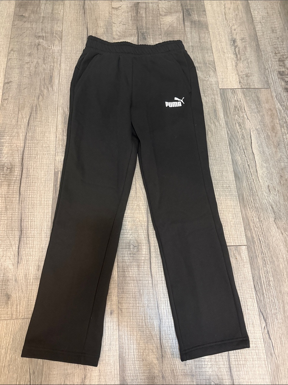 Puma Black Women small Joggers with White Logo